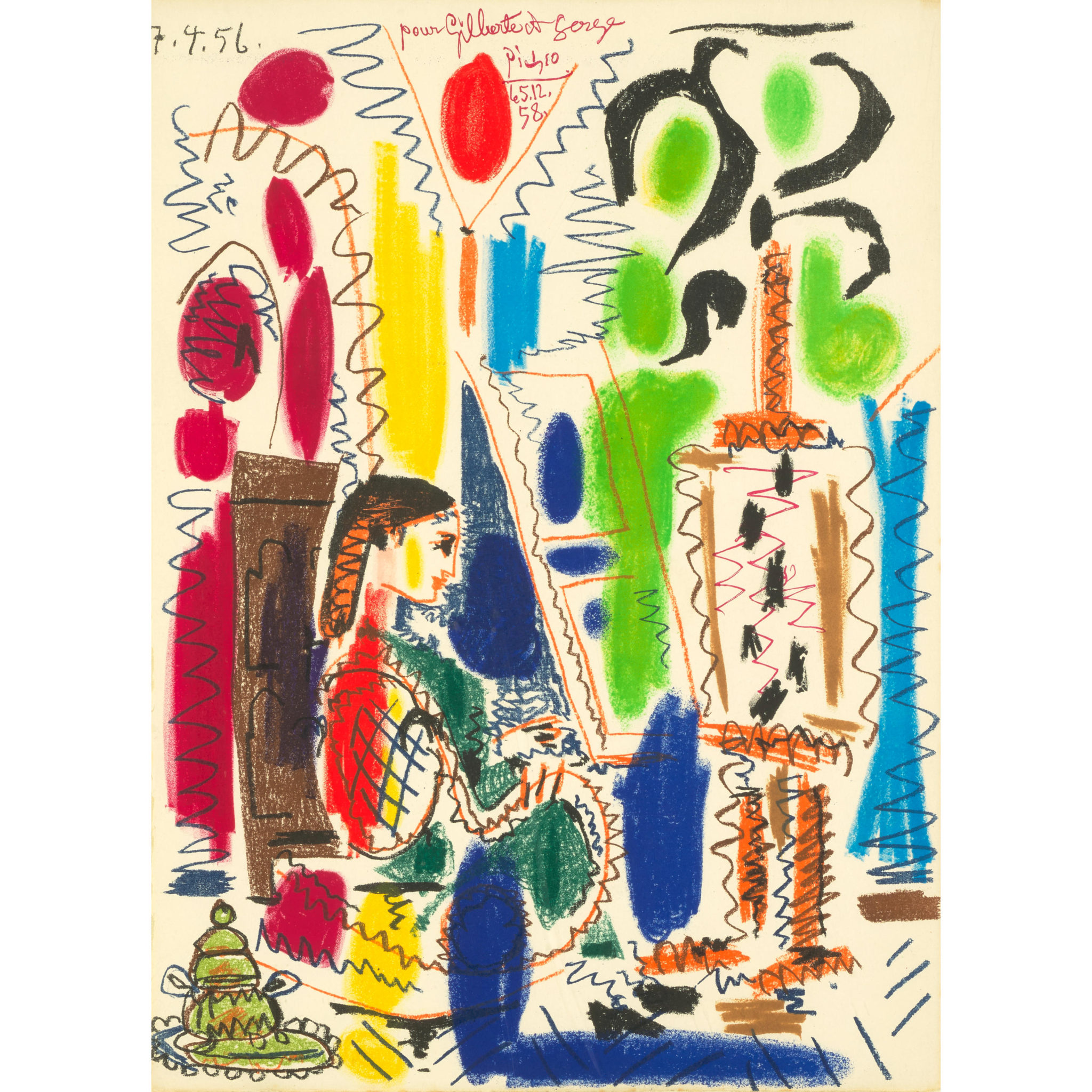 Original Pablo Picasso Lithograph - "L'atelier de Cannes" - Ces Peintres nos amis Vol. II - Image 2