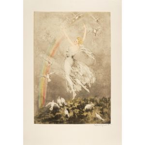 Arc-en-ciel Rainbow by Louis Icart (1888-1950), Signed