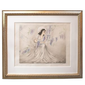 La Glycine Wisteria by Louis Icart (1888-1950); Signed