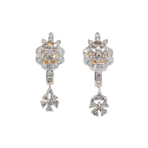 Diamond Floral Earrings