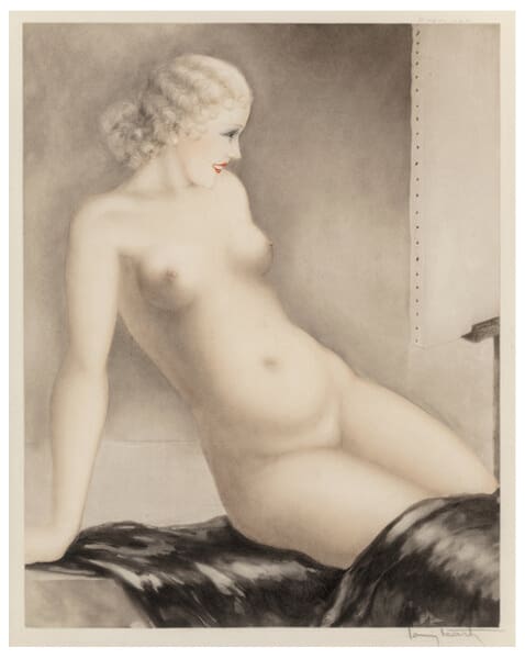1933 Louis Icart Etching "My Model" - Image 2