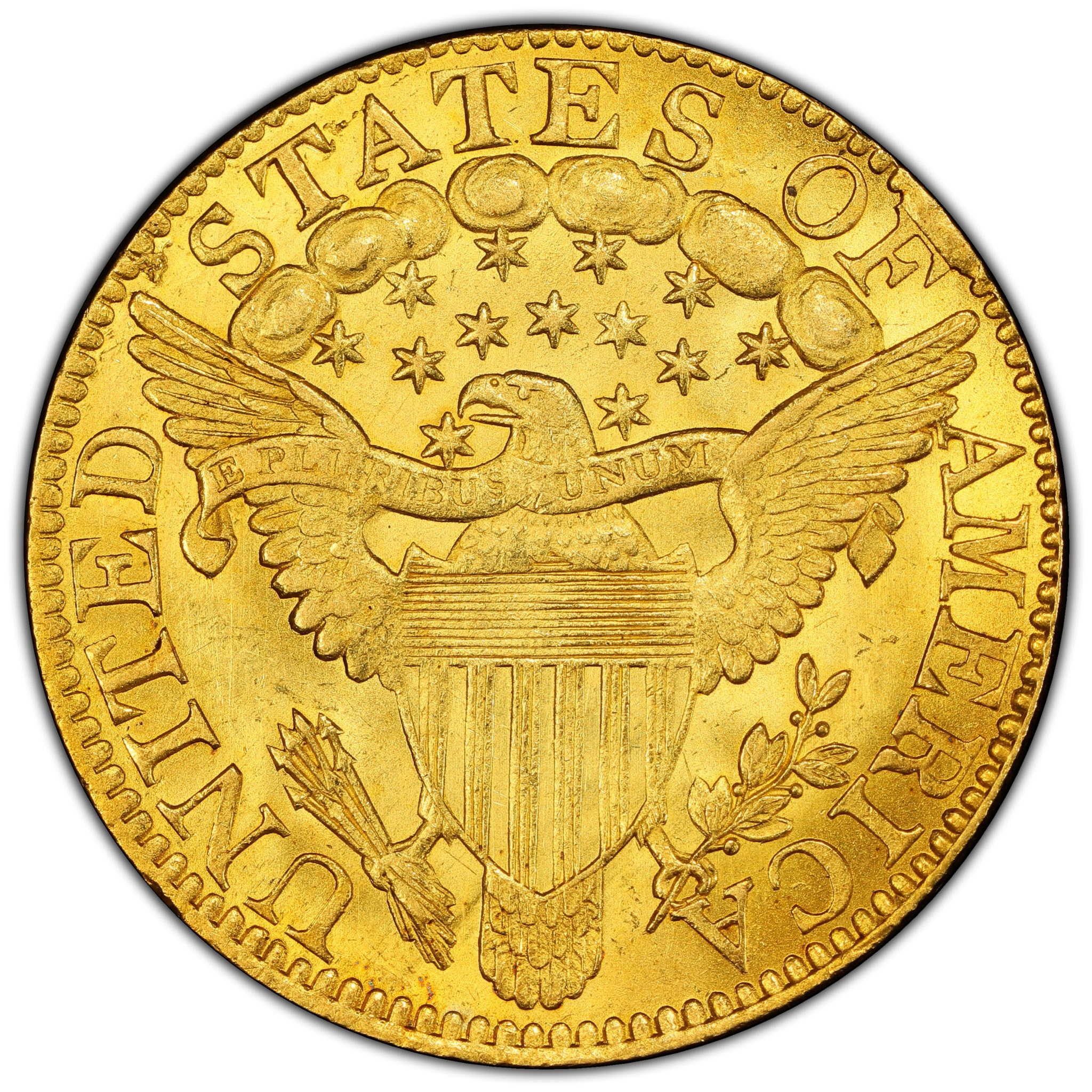 1802/1 $5 Draped Bust, PCGS MS64+ - Image 3