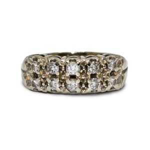 14K White Gold Diamond Ring