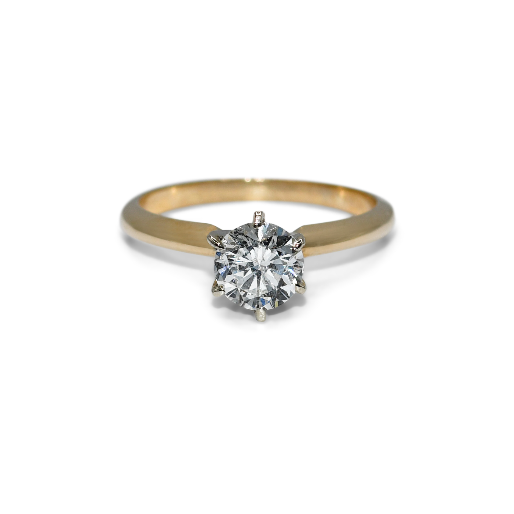 14K Yellow Gold RBC Diamond Solitaire Ring 0.97ct - Image 8