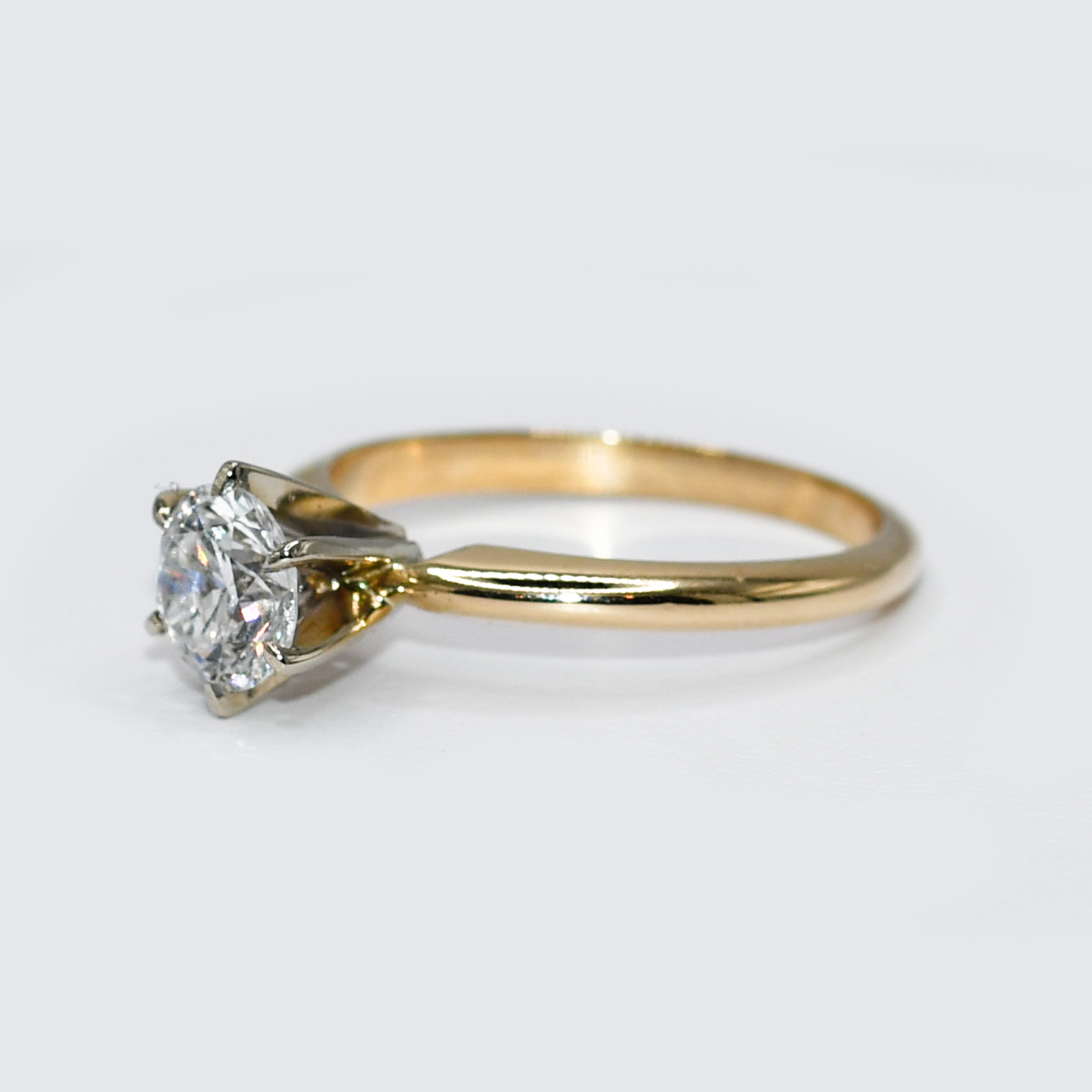 14K Yellow Gold RBC Diamond Solitaire Ring 0.97ct - Image 6