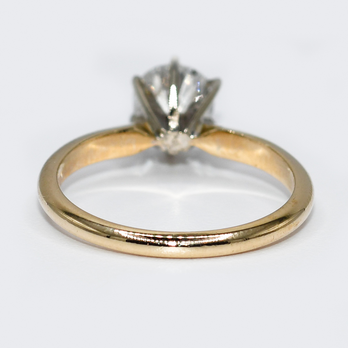 14K Yellow Gold RBC Diamond Solitaire Ring 0.97ct - Image 4