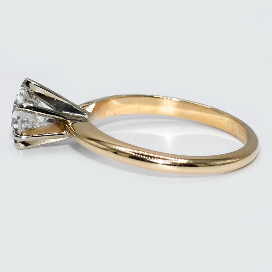 14K Yellow Gold RBC Diamond Solitaire Ring 0.97ct - Image 5