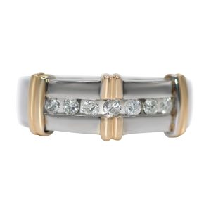 14K White Gold Diamond Wedding Band, .32tdw, 6.7g