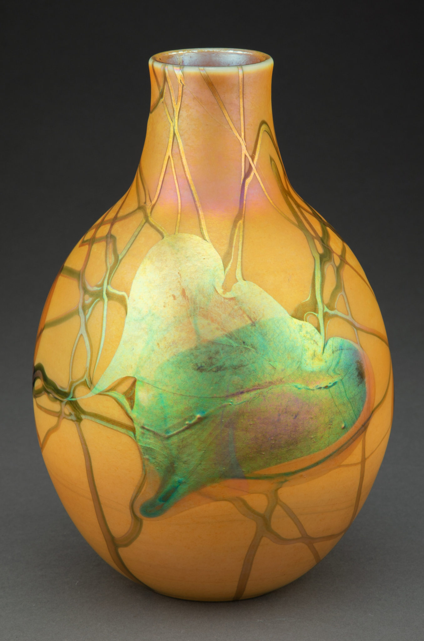 Tiffany Studios Decorated Lg Favrile Glass Vase, Circa 1910 | eBay