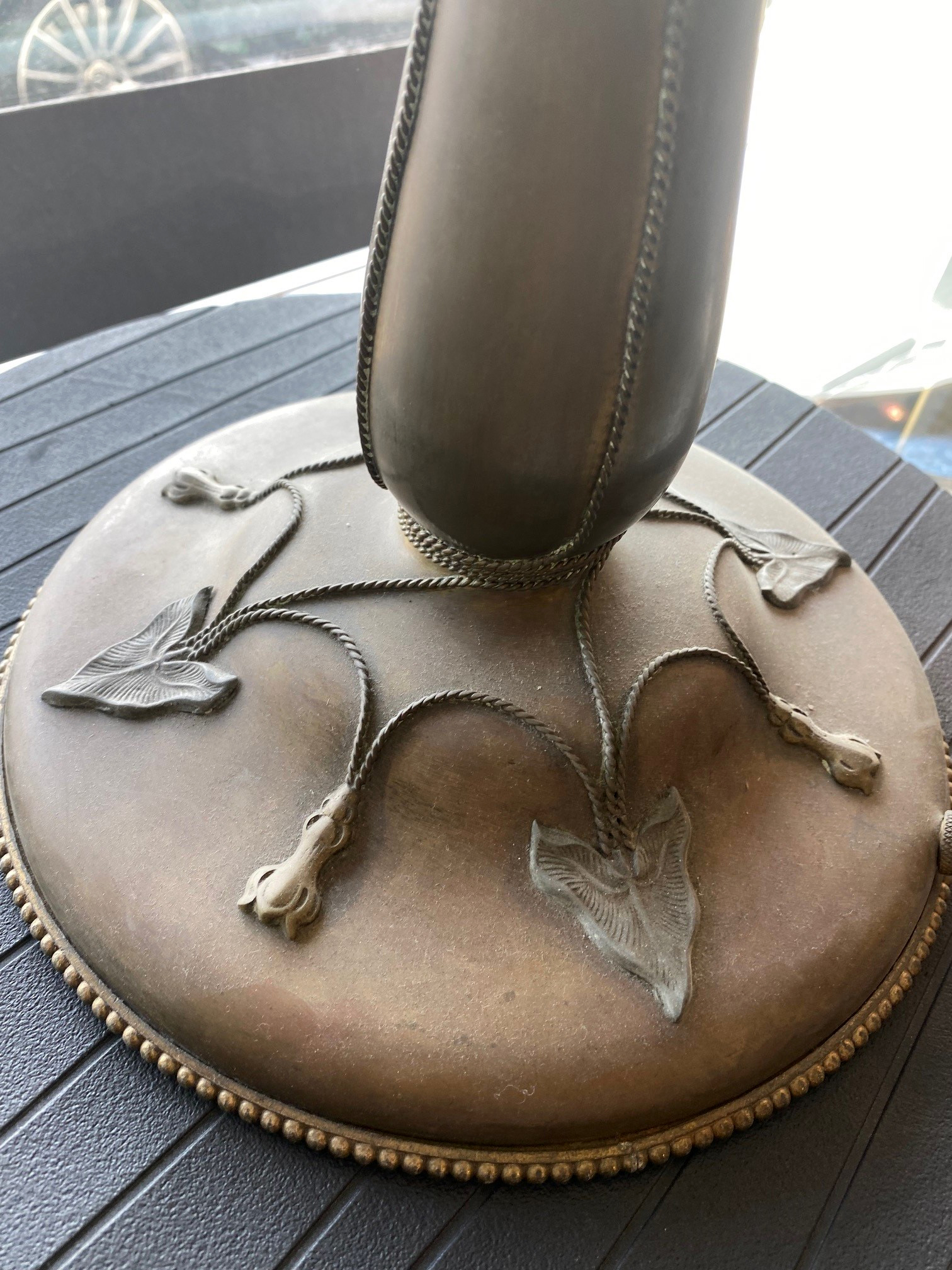Original American Leaded Lamp Circa 1900-1915 - Image 8