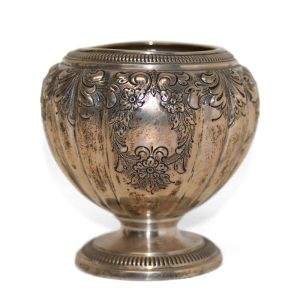 Sterling Silver Hand Chased Frank M Whiting Footed Bowl, 8.44ozt