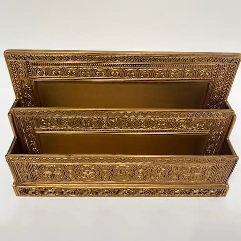 Bronzed Gold Color Tiffany Studios Venetian Letter Rack - Image 13