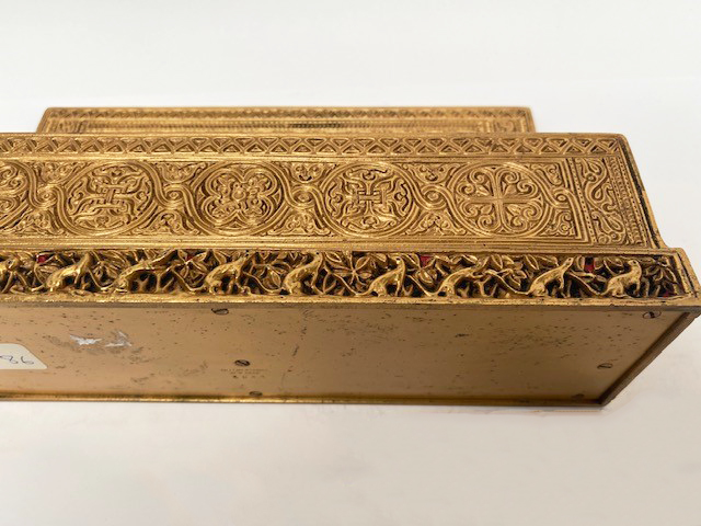 Letter Rack Gold Bronzed Gold Color Tiffany Studios Venetian Letter Rack