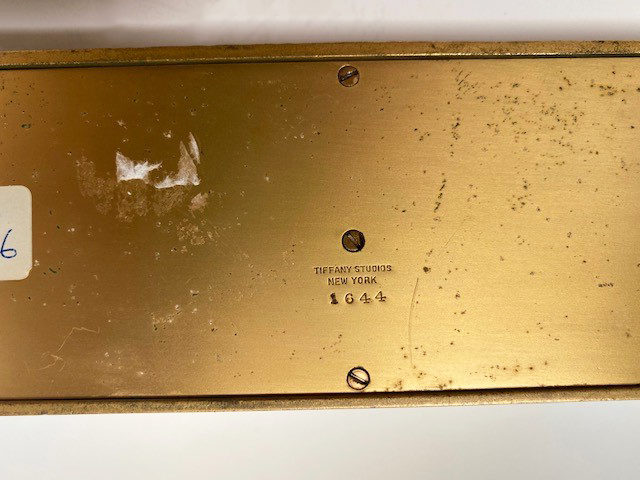 Letter Rack Gold Bronzed Gold Color Tiffany Studios Venetian Letter Rack