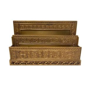 Bronzed Gold Color Tiffany Studios Venetian Letter Rack