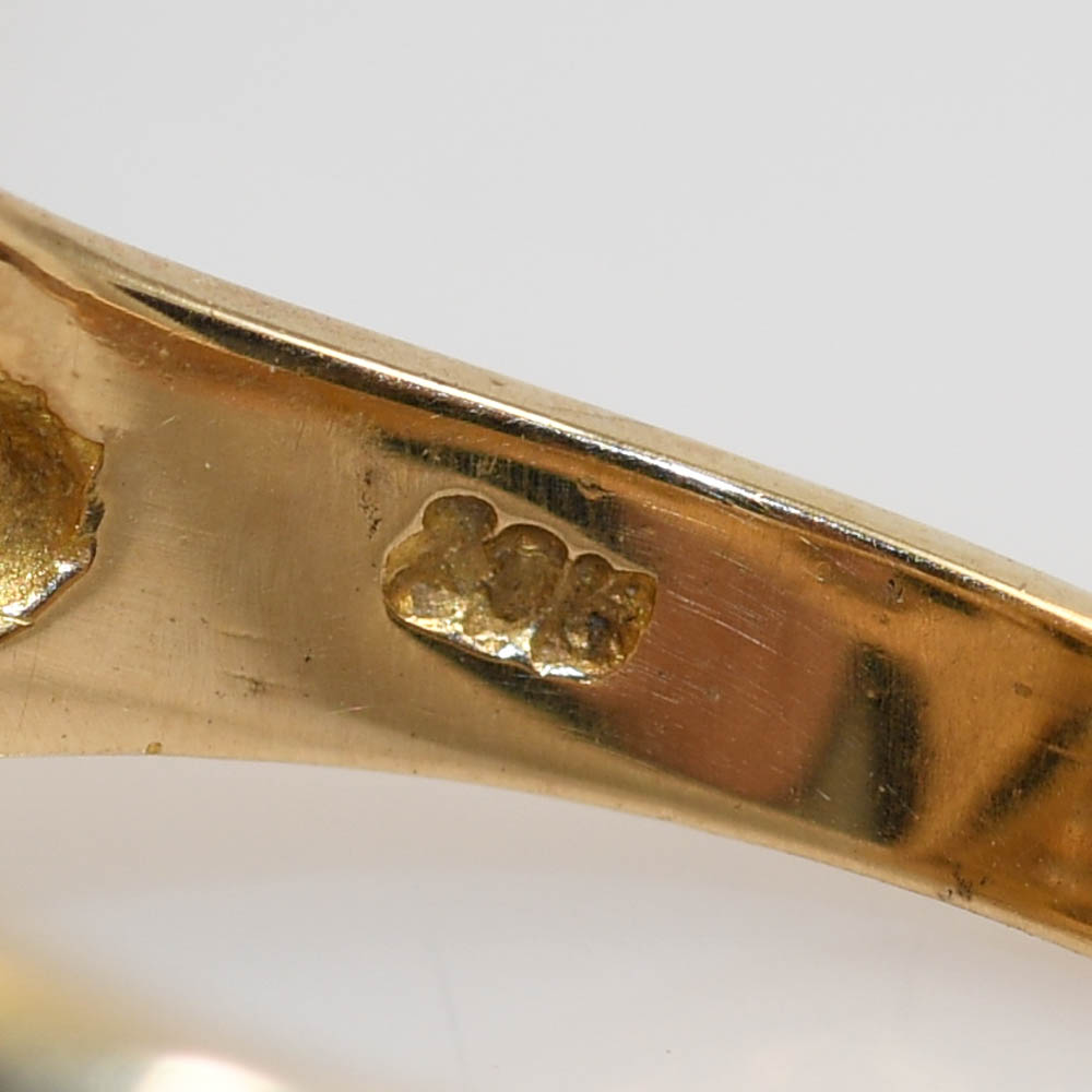 10K Three Tone Leaf Design Ring 6.6gr - Tangible Investments