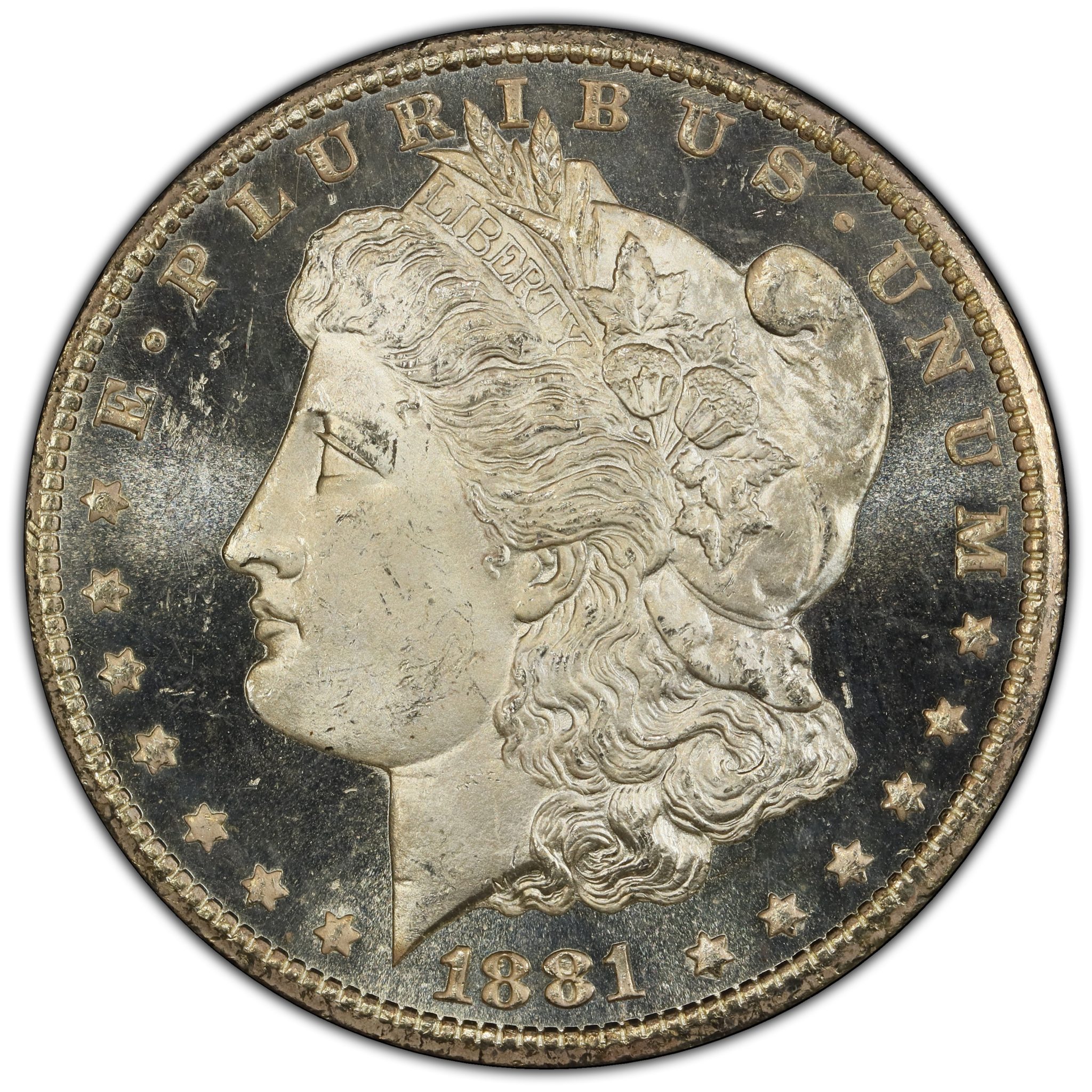 1881-CC $1, Morgan Dollar, PCGS MS65DMPL CAC - Tangible Investments