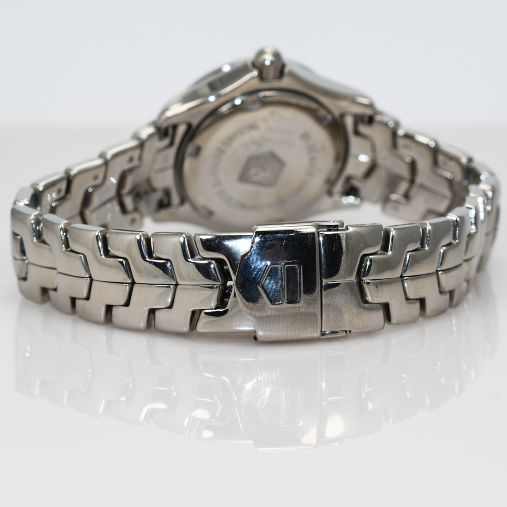 Tag Heuer Link Stainless Steel Wristwatch Diamond Bezel & Dial