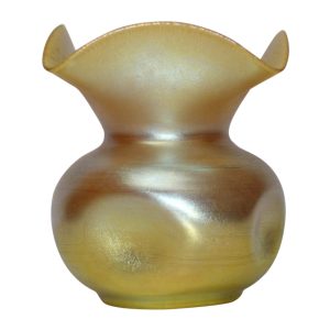 Steuben Gold Aurene Glass Vase