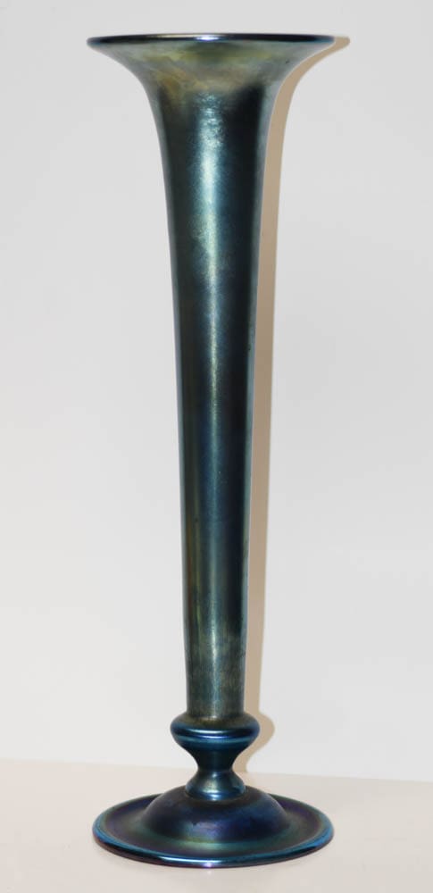 Tiffany Studios Blue Favrile Glass Vase - Image 4