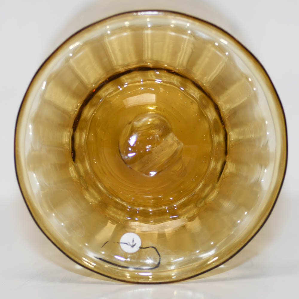 Steuben Olive Green Glass Urn Vase - Image 2