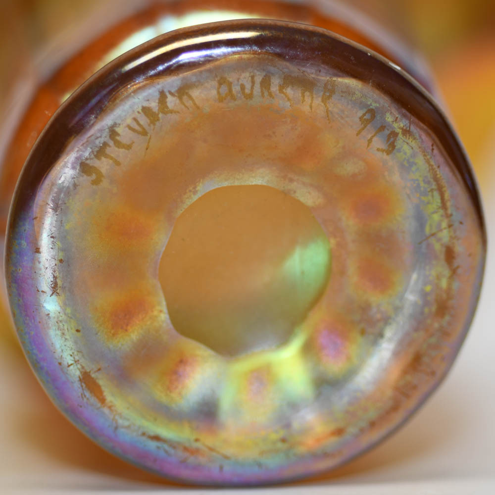 Steuben Gold Aurene Glass Shade Vase - Image 2