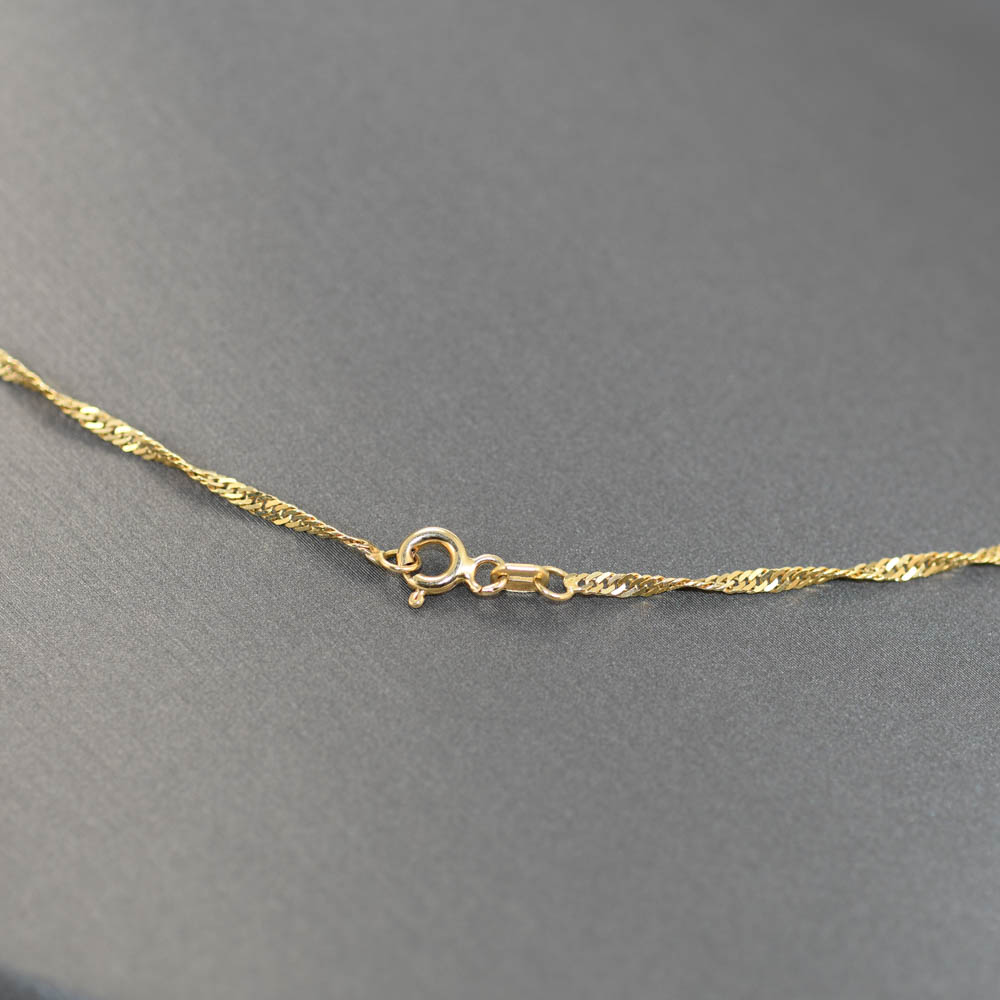14K Yellow Gold Diamond Pendant Necklace, .65ct 3g - Image 8