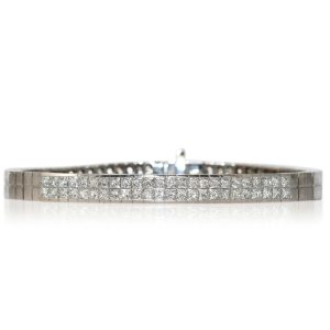 18K White Gold Diamond Bracelet