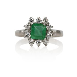 Emerald and Diamond Ring
