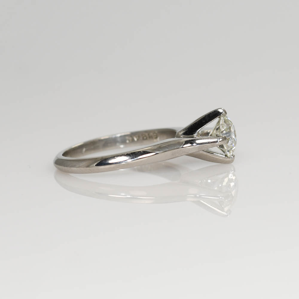 Platinum Diamond Ring Set .75ct Center Diamond, 7.8g - Image 6