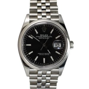 Men's Rolex Stainless Steel Watch Oyster Datejust Wristwatch
