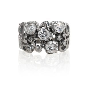 Diamond Cluster Ring