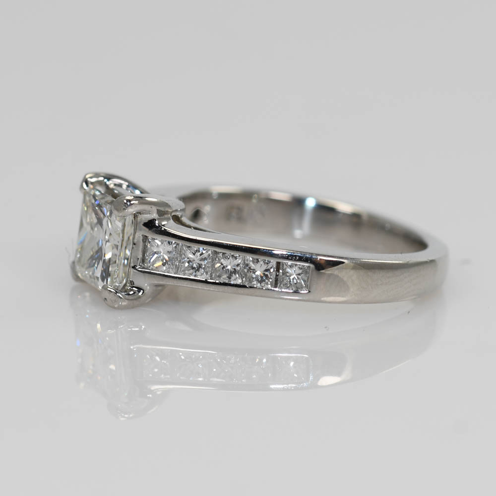Ladies Platinum Diamond Ring, 1.03ct GIA H/VSI 5.4g - Image 4