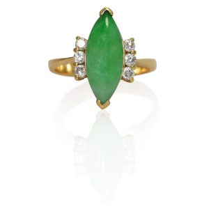 Jade & Diamond Ring