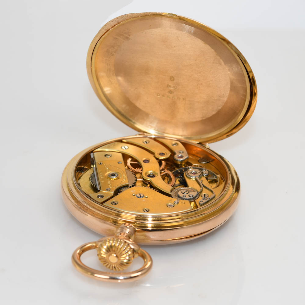18K Yellow Gold Patek Philippe Chronometer Gondolo Pocket Watch - Image 3