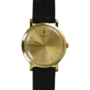 18K Yellow Gold Corum Watch, Manual wind