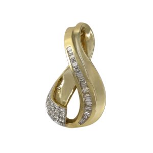 14K Yellow Gold Diamond Pendant 1.00tdw, 10.6g