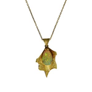 Ethiopian Opal Pendant Necklace