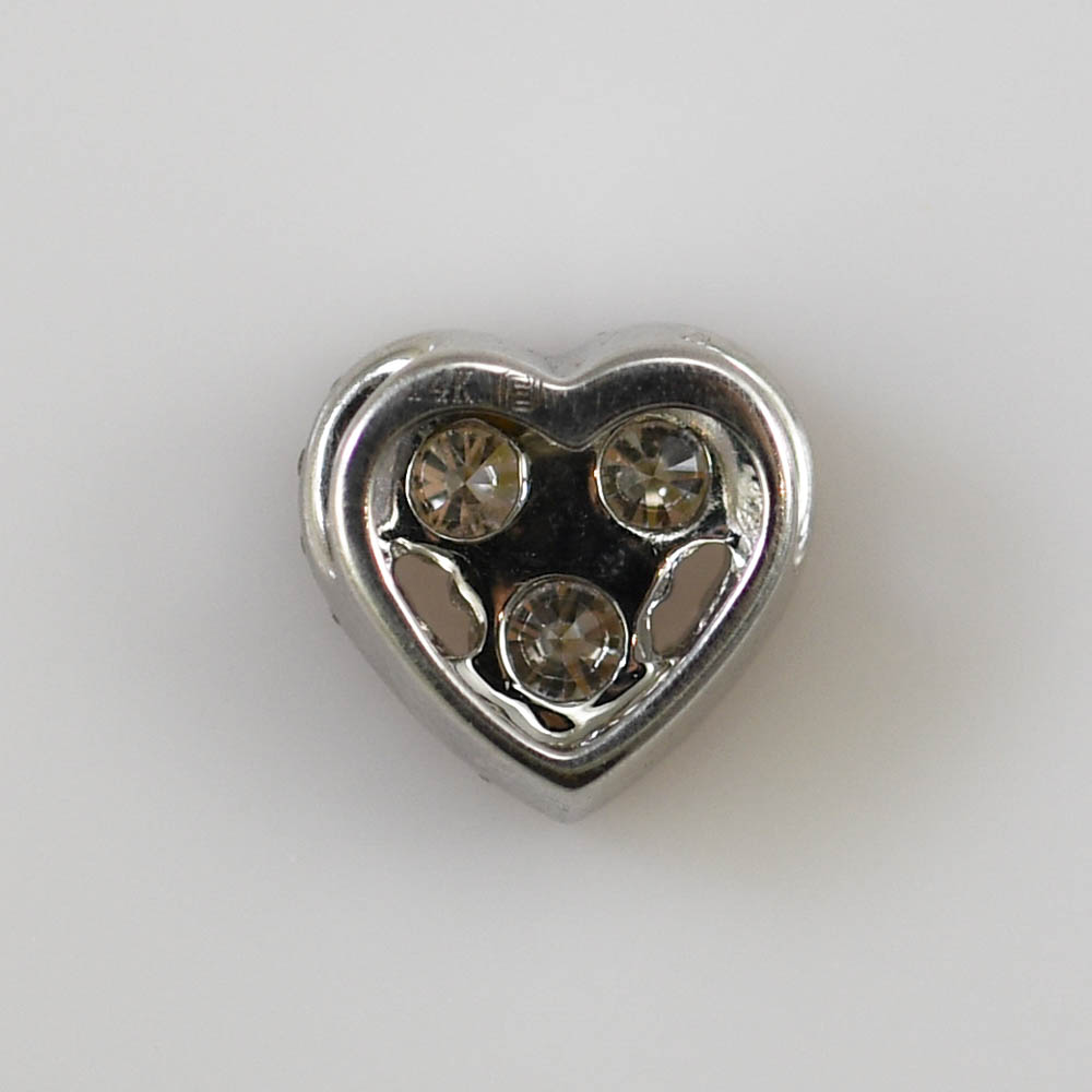 14K White Gold Diamond Heart Pendant, 1.14tcw 0.9gr - Image 7