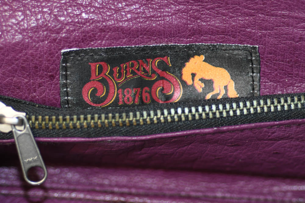 Juan Antonio Maroon Quill Ostrich Wallet - Image 3