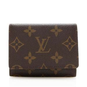 Louis Vuitton Monogram Coated Canvas Flap Card Case