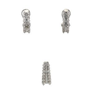 Diamond Earrings and Pendant Set