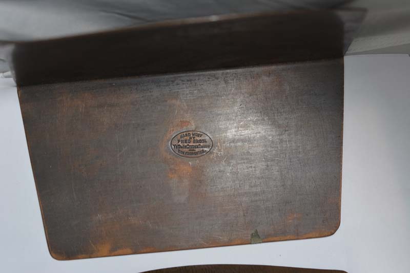 Antique Fred Brosi Arts & Crafts Hammered Copper Desk Set of (7) Very Rare - Image 11