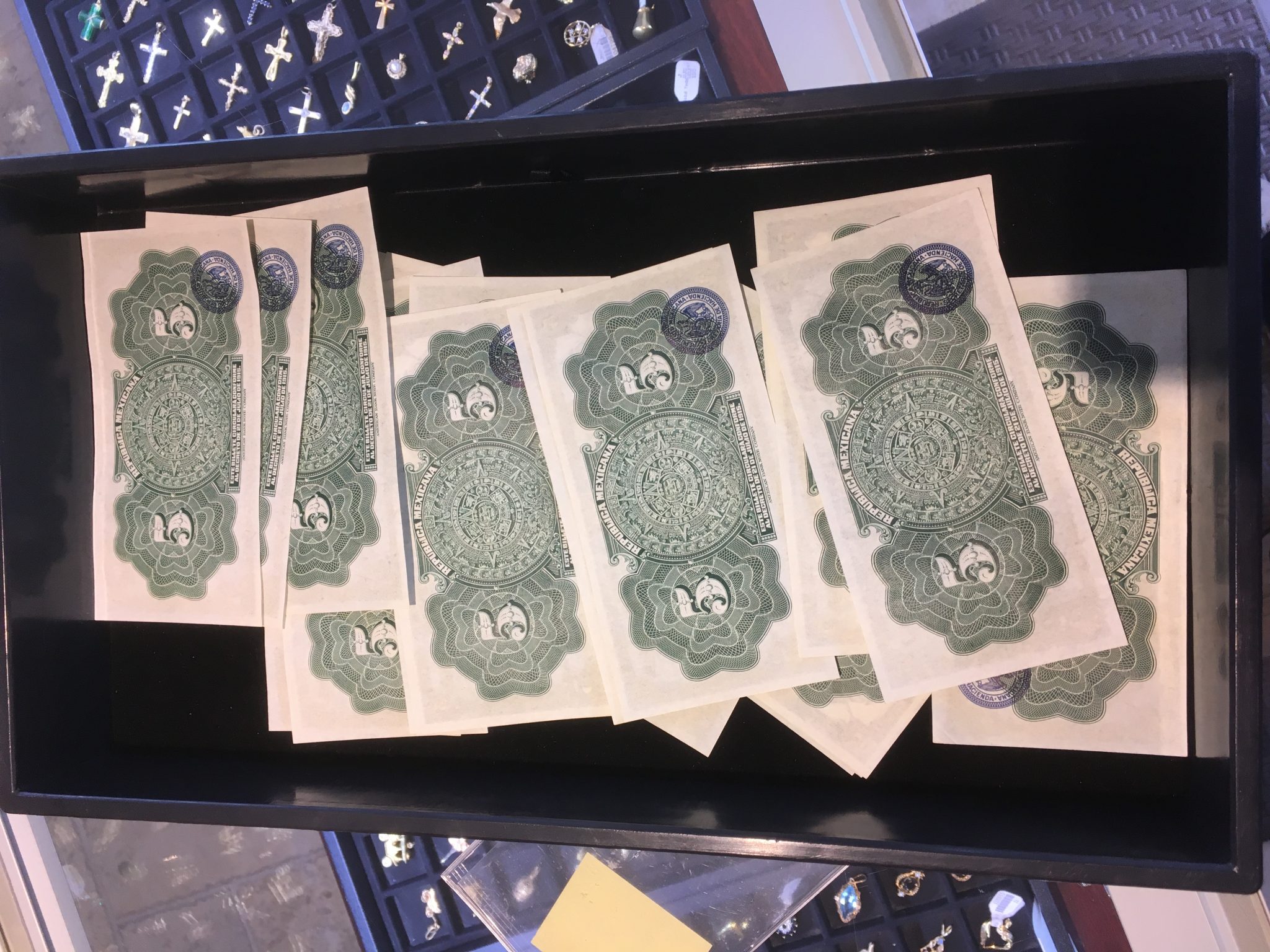 Lot of (27) 1921 Uncirculated Cinco Peso Notes Republica Mexicana - Image 2
