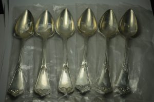 (6) Beekman by Tiffany & Co. Sterling Silver Tea Spoons 6" in Original Packaging