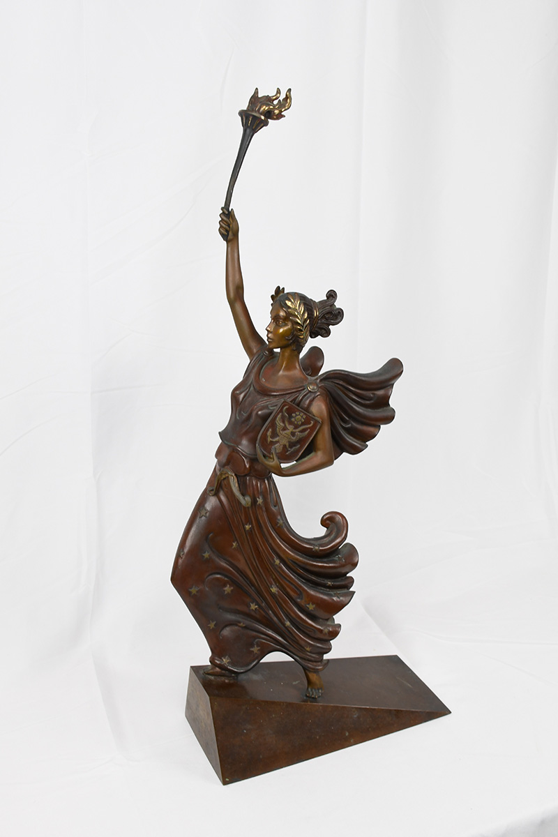 Erte Bronze Liberty, Fearless and Free Bronze on Patina - Image 5
