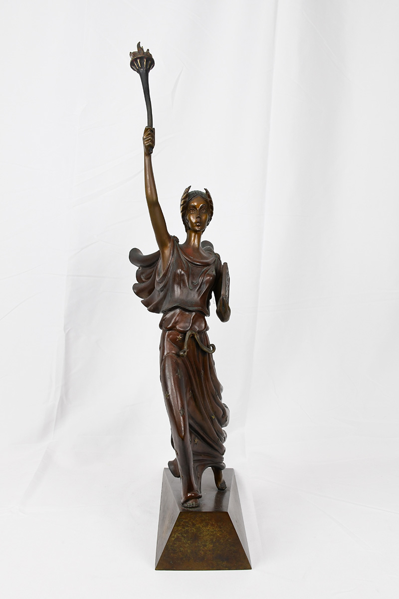 Erte Bronze Liberty, Fearless and Free Bronze on Patina - Image 2