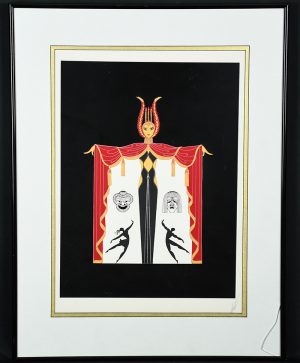 Broadways in Fashion Serigraph by Erte Framed Limited Edition w/ COA ARTIST PROOF FRENCH PRINT ART