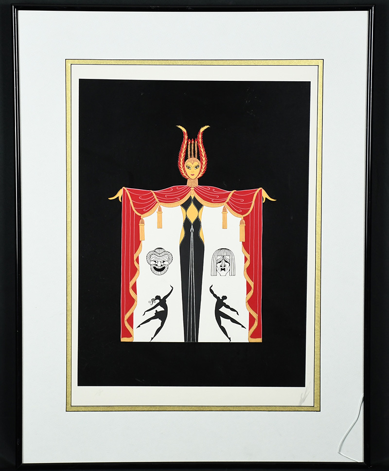 Broadways in Fashion Serigraph by Erte Framed Limited Edition w/ COA ARTIST PROOF FRENCH PRINT ART