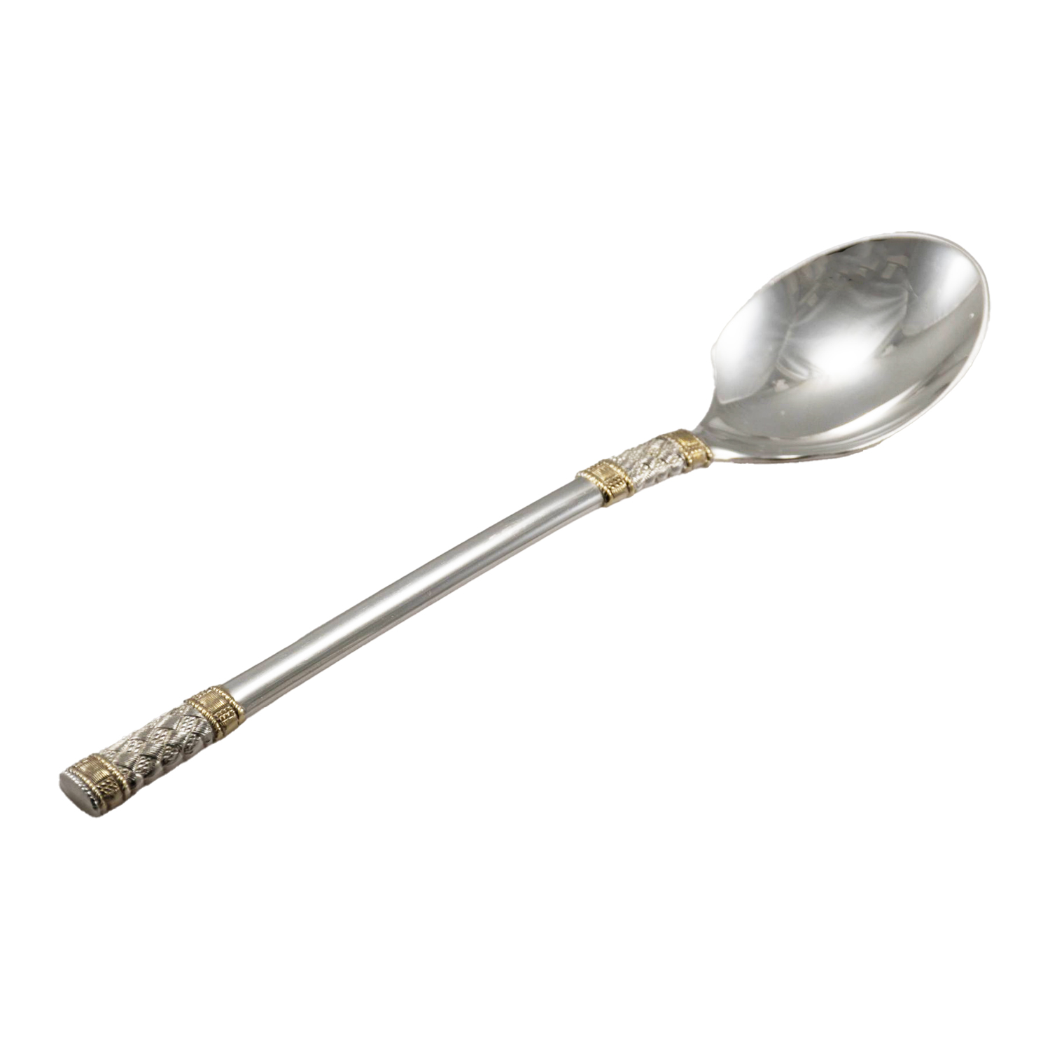 Aegean Weave Gold by Wallace Sterling Silver Sugar Spoon 5/8